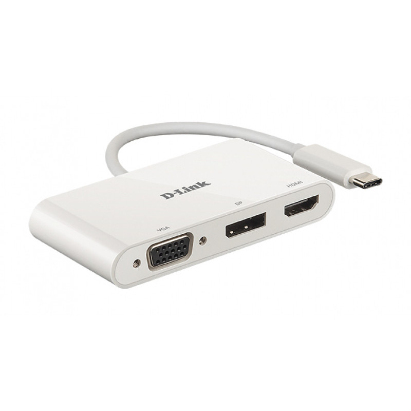 D-Link 3 In 1 USB-C Video Adapter mit HDMI & DisplayPort & VGA DUB-V310 D-Link 3 In 1 USB-C Video Adapter mit HDMI & DisplayPort & VGA DUB-V310