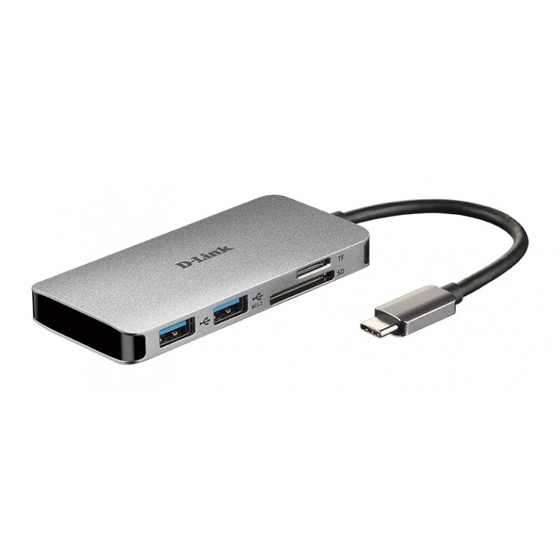 D-Link 6 In 1 USB-C Hub mit HDMI/Kartenleser/USB-C Ladeanschluss DUB-M610 D-Link 6 In 1 USB-C Hub mit HDMI/Kartenleser/USB-C Ladeanschluss DUB-M610