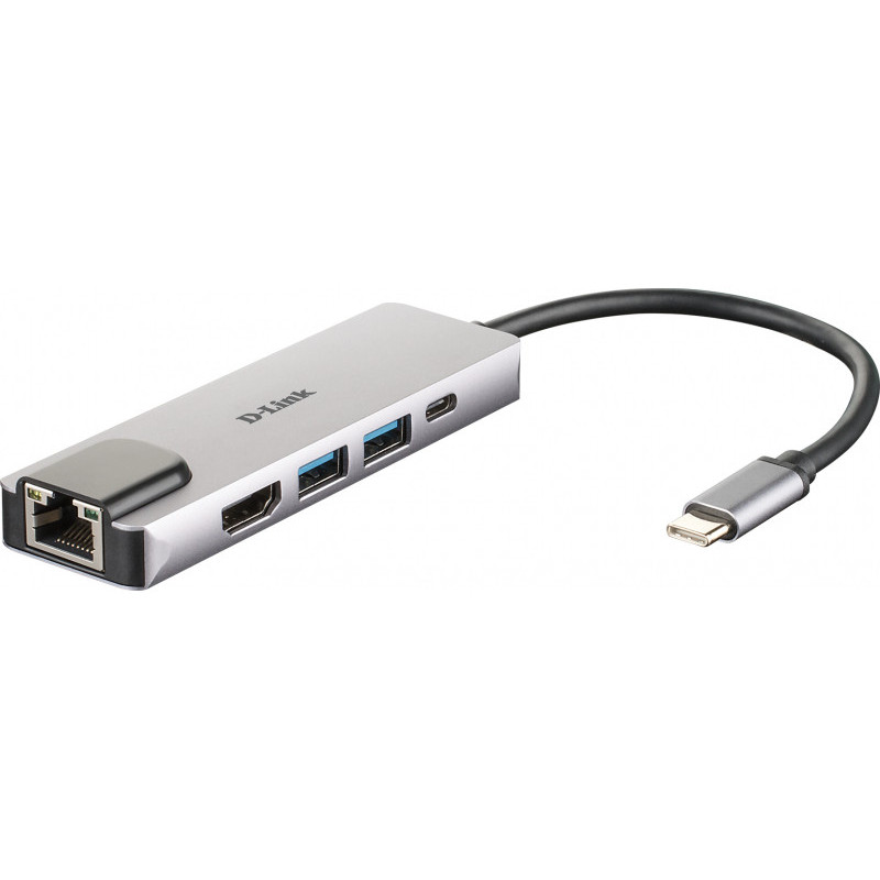 D-Link 5 In 1 USB-C Hub mit HDMI/Ethernet und USB-C Ladeanschluss DUB-M520 D-Link 5 In 1 USB-C Hub mit HDMI/Ethernet und USB-C Ladeanschluss DUB-M520