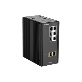 D-Link Industrial Gigabit Managed PoE Switch with SFP slots DIS-300G-8PSW