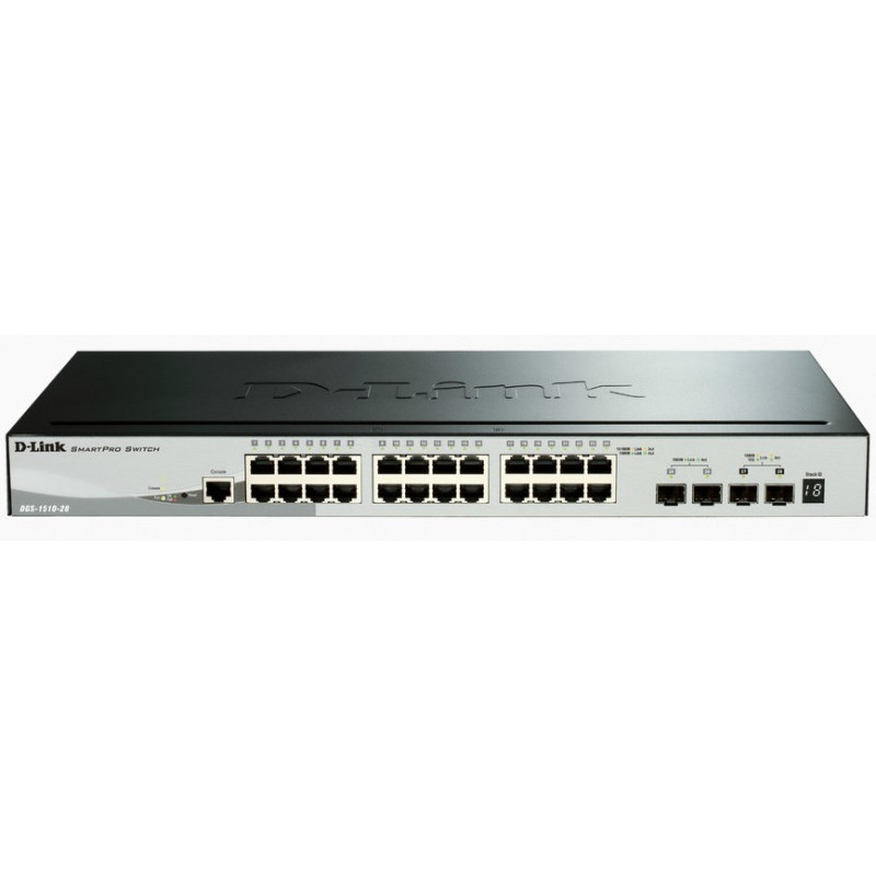 D-Link 28 Port Smart Managed Switch Gigabit DGS-1510-28X/E D-Link 28 Port Smart Managed Switch Gigabit DGS-1510-28X/E