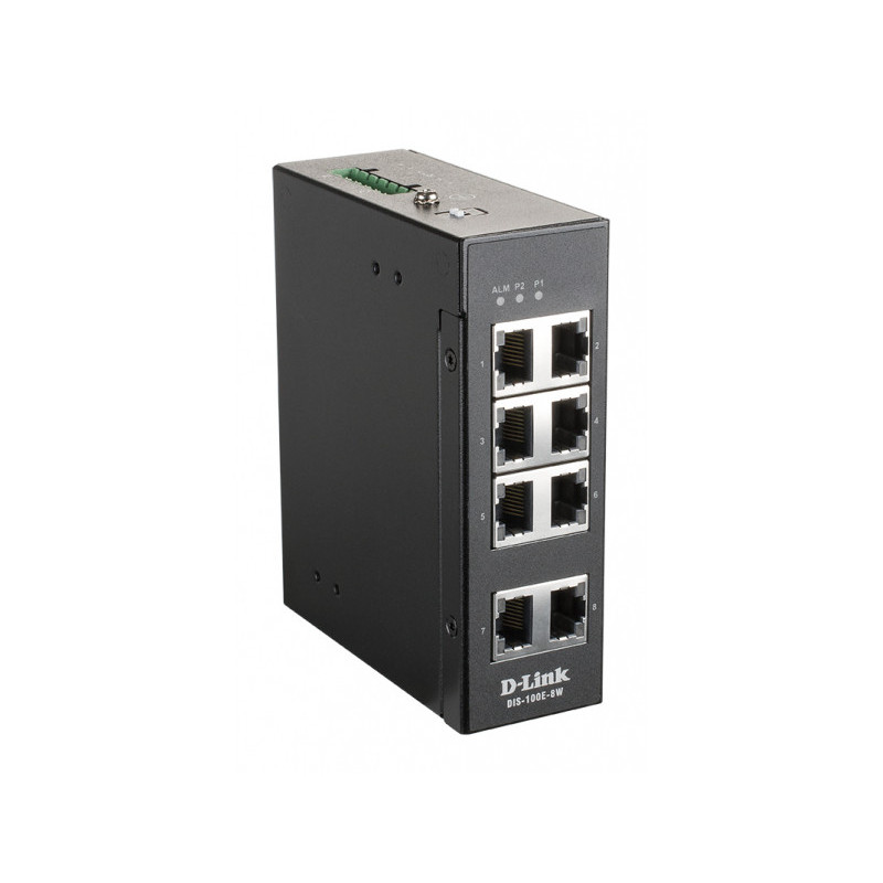 D-Link Industrial Fast Ethernet Unmanaged Switch DIS-100E-8W D-Link Industrial Fast Ethernet Unmanaged Switch DIS-100E-8W