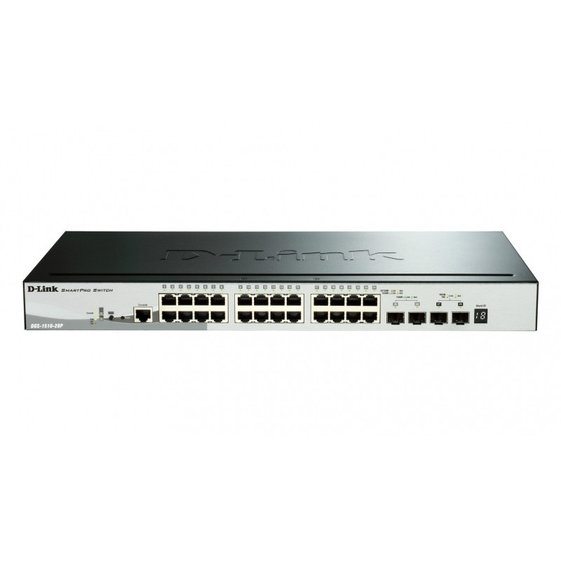 D-Link Switch L3 Smart 24 x 10/100/1000 PoE+ DGS-1510-28P/E D-Link Switch L3 Smart 24 x 10/100/1000 PoE+ DGS-1510-28P/E