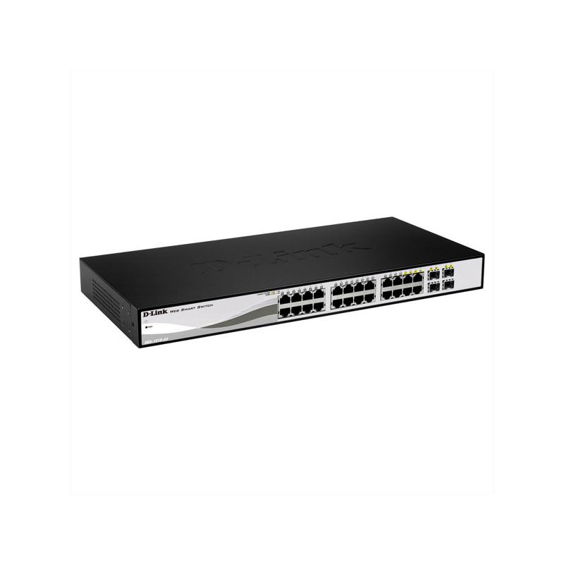 D-Link Switch 24 Port 4 x Shared SFP Glasfaser LWL DGS-1210-24/E D-Link Switch 24 Port 4 x Shared SFP Glasfaser LWL DGS-1210-24/E