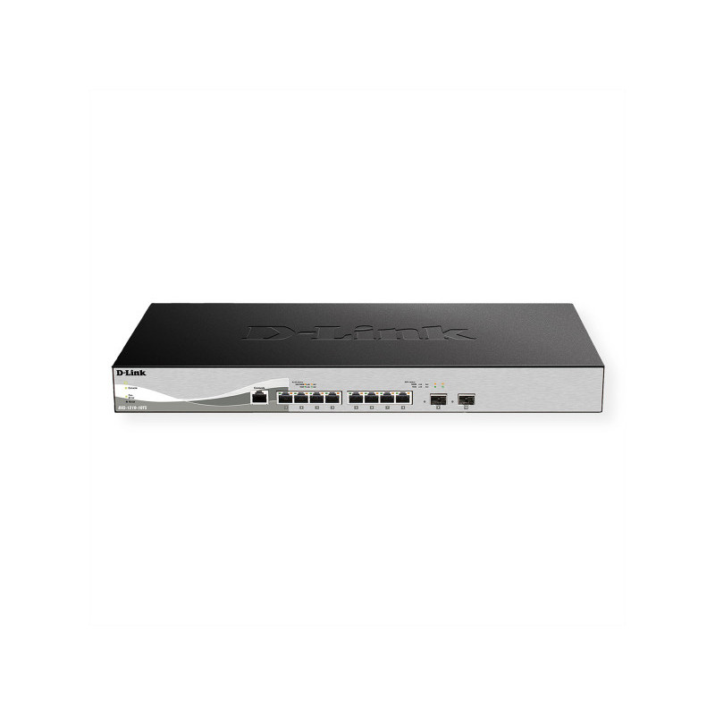 D-Link Smart Switch 8 x 10GBase-T + 2 x SFP+ Rack-Einbau 1U DXS-1210-10TS/E D-Link Smart Switch 8 x 10GBase-T + 2 x SFP+ Rack-Einbau 1U DXS-1210-10TS/E