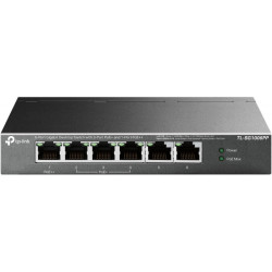 TP-LINK 6-Port Switch 3-Port PoE+ / 1-Port PoE++ Black - TL-SG1006PP