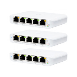 Ubiquiti UniFi USW-Flex-Mini Switch Pack of 3 White - USW-FLEX-MINI-3