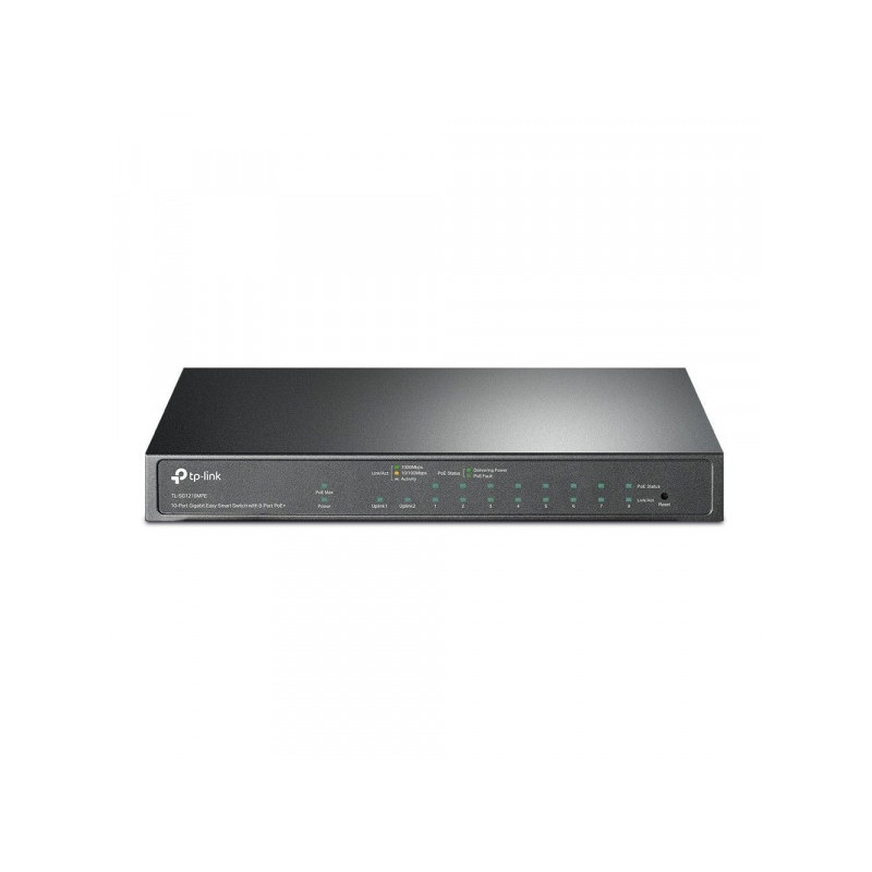 TP-Link 10-ports managed PoE smart switch Black - TL-SG1210MPE