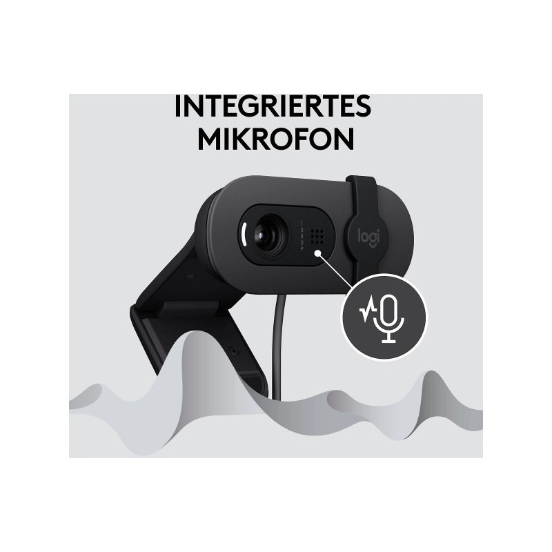 Logitech Webcam Brio 100 graphite black - 960-001585