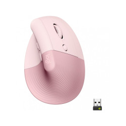 Logitech Lift Vertical Ergonomic Mouse Wireless Bluetooth Rosa -910-006478