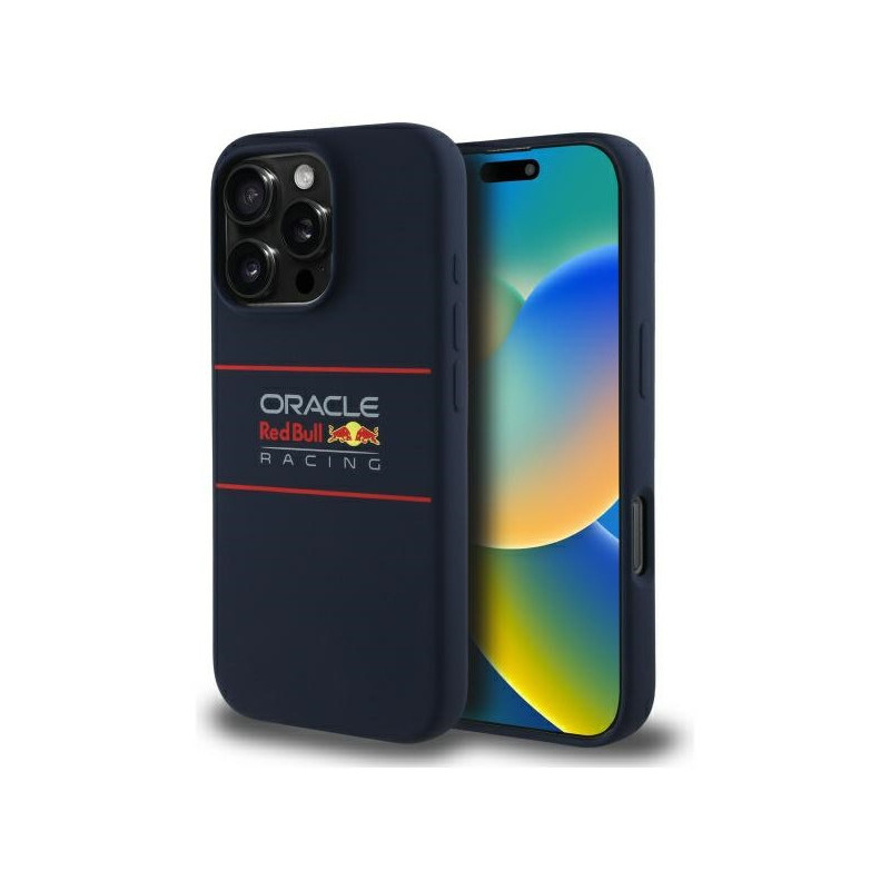 Red Bull iPhone 16 Pro Max cas marine Silicone Magsafe Red Bull iPhone 16 Pro Max cas marine Silicone Magsafe