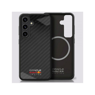 Red Bull Case pour Samsung Galaxy S25 noir Fibre de carbone réel brillant