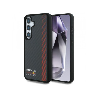 Red Bull Case pour Samsung Galaxy S25 noir Fibre de carbone réel MagSafe