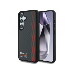 Red Bull Case pour Samsung Galaxy S25 noir Fibre de carbone réel MagSafe