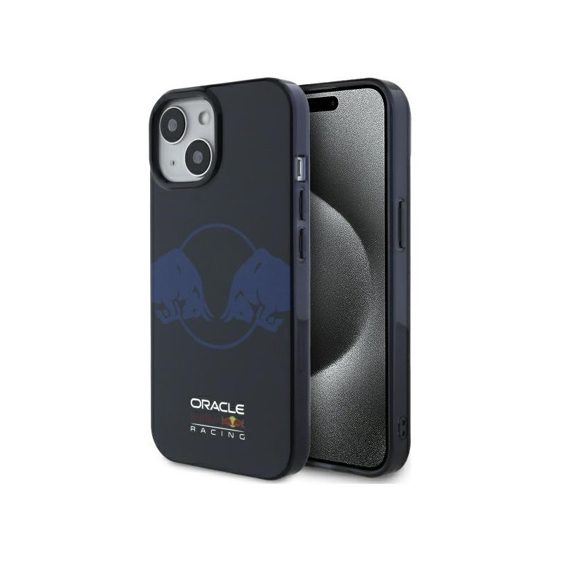 Red Bull iPhone 15 cas marine IML Deux taureaux MagSafe
