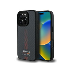 Red Bull iPhone 16 Boitier Pro noir Carbon Fibre MagSafe