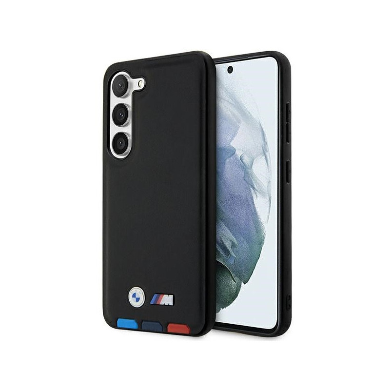 BMW Coque Cuir Samsung Galaxy S23+ S916 Noir Estampage Tricolore MPN BMW Coque Cuir Samsung Galaxy S23+ S916 Noir Estampage Tricolore MPN