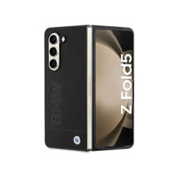 BMW Coque pour Samsung Galaxy Z Fold5 F946 Rigide Noir Logo Imprimé MPN