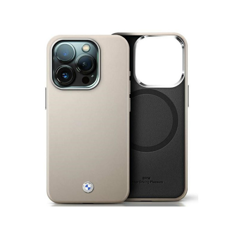 BMW Coque pour iPhone 16 Pro Max grise Signature Métal Enveloppant MagSafe BMW Coque pour iPhone 16 Pro Max grise Signature Métal Enveloppant MagSafe