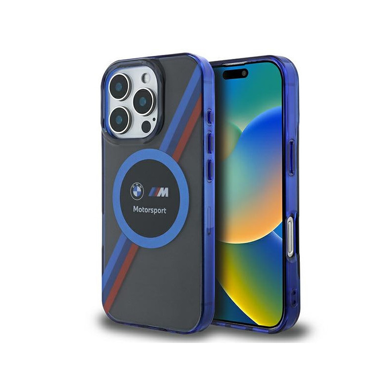 BMW Coque pour iPhone 16 Pro Max noire Motorsport Cercle IML MagSafe