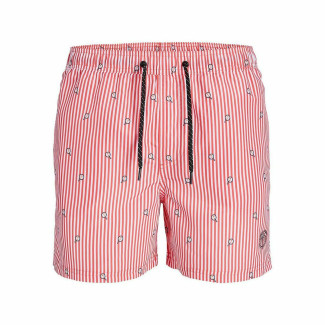 Herren Badehose PSTFIJI JJSWIM MINI STRIPE LY  Jack & Jones 12227350 Rosa