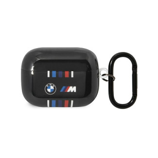 BMW coque AirPods Pro noir lignes multi-couleurs