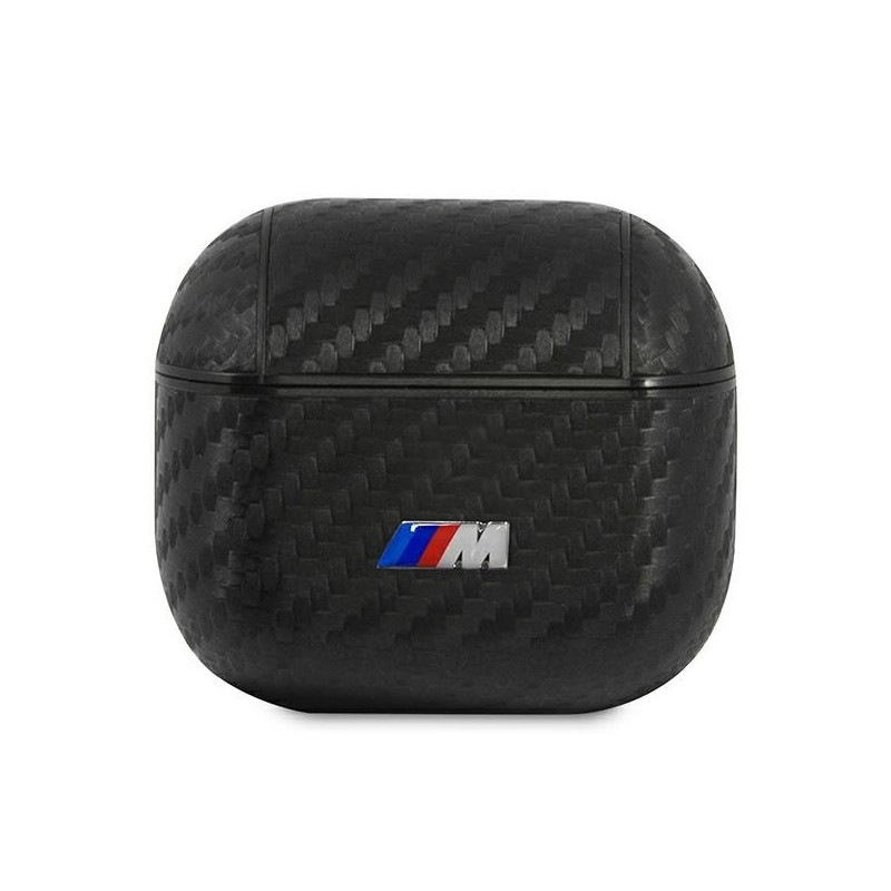 BMW Coque AirPods 3 Noir PU Carbone Collection M
