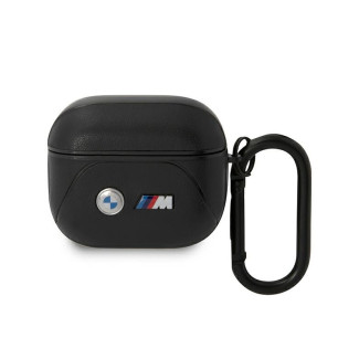 BMW Coque AirPods 3ème Génération Noir Cuir Ligne Courbe