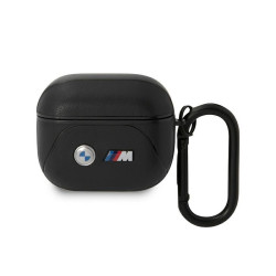 BMW Coque AirPods 3ème Génération Noir Cuir Ligne Courbe
