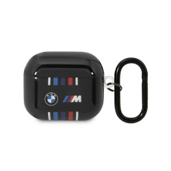 BMW Coque AirPods 3ème Génération Noir Lignes Multi-Couleurs
