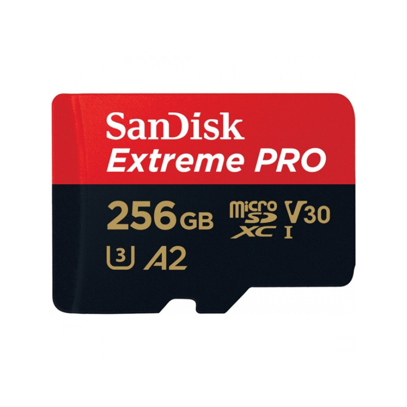 SanDisk MicroSDXC 256GB Extreme PRO R170/W90 C10 U3 V30 SDSQXCZ-256G-GN6MA 