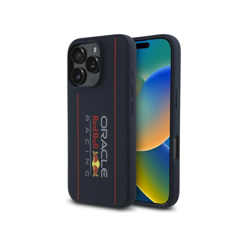 Red Bull iPhone 16 Pro 6.3 cassure marine Silicone Vertical Logo MagSafe Red Bull iPhone 16 Pro 6.3 cassure marine Silicone Vertical Logo MagSafe