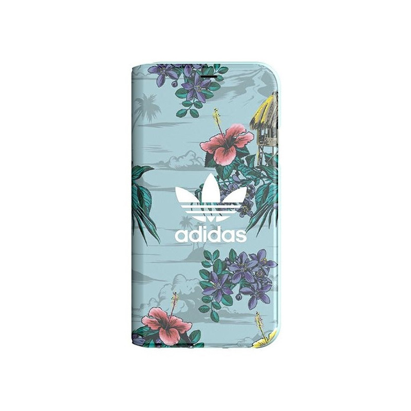Adidas Housse Étui Portefeuille Floral iPhone X/XS Gris