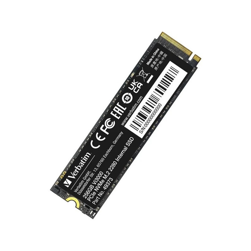 Verbatim Vi3000 PCle NVMe M.2 SSD 256Go - 49373