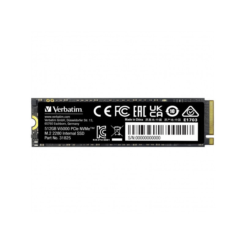 Verbatim Vi5000 M.2 SSD 512Go PCIe4 NVMe - 31825