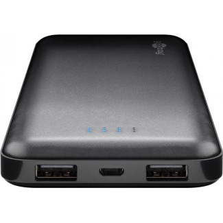 Goobay Slimline Power-Bank 10.000mAh noir - 40891