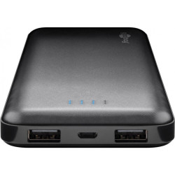 Goobay Slimline Power-Bank 10.000mAh noir - 40891