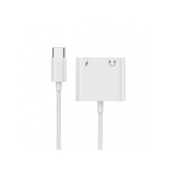 CableXpert USB Type-C câble adaptateur audio 3.5mm blanc - A-CM-3.5FP-01