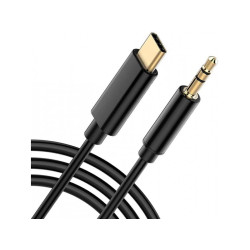 CableXpert USB Type-C - 3.5 mm AUX cable 1.5m black - CCA-CM3.5M-1.5M