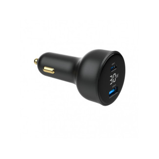 Gembird Chargeur voiture Double Port USB 4.8A Noir TA-UC-AC2PD30LCD-CAR-01