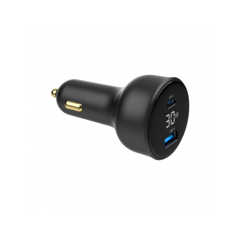 Gembird Chargeur voiture Double Port USB 4.8A Noir TA-UC-AC2PD30LCD-CAR-01 Gembird Chargeur voiture Double Port USB 4.8A Noir TA-UC-AC2PD30LCD-CAR-01
