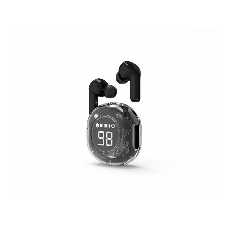 Gembird Écouteurs Intra-Auriculaires TWS Noir Transparent - TWST-01-BK Gembird Écouteurs Intra-Auriculaires TWS Noir Transparent - TWST-01-BK