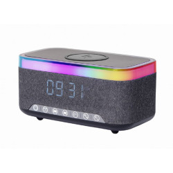 Gembird Réveil numérique avec charge sans fil - DAC-SPKBT-QC15-BK