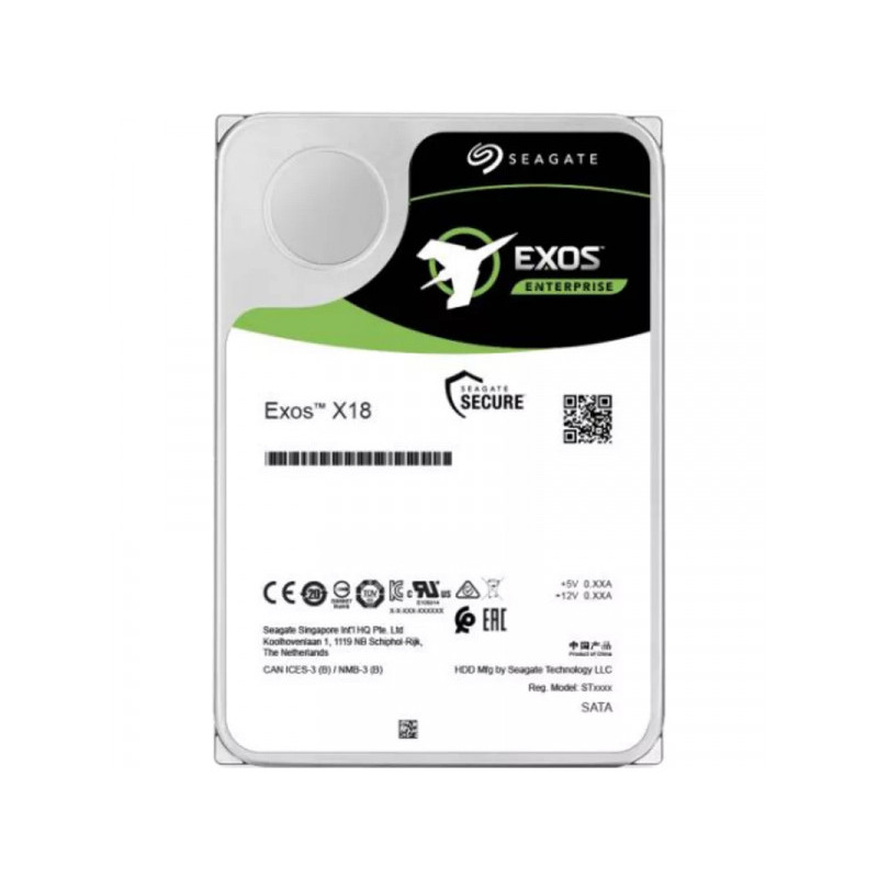 SEAGATE Exos X18 10To SAS 256Mo Cache SED 512e/4Kn Noir 3.5 ST10000NM014G