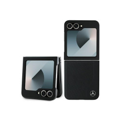 Mercedes Samsung Galaxy Z Flip6 F741 black Leather Wood Imitation MagSafe