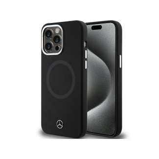 Mercedes iPhone 15 Pro Max Black Hardcase Silicone Bicolor MagSafe