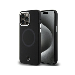Mercedes iPhone 15 Pro Max Black Hardcase Silicone Bicolor MagSafe