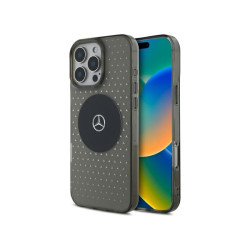 Mercedes iPhone 16 Pro black hardcase MB Case Star Pattern MagSafe
