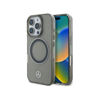Mercedes iPhone 16 Pro black hardcase Silver Ring MagSafe