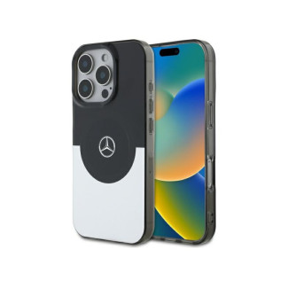 Mercedes iPhone 16 Pro Max black silver hardcase Double Layer BiColor MagSa